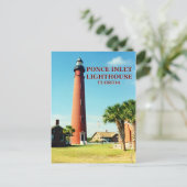 Ponce de Leon Inlet Lighthouse, Briefkaart van Flo (Staand voorkant)