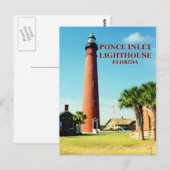 Ponce de Leon Inlet Lighthouse, Briefkaart van Flo (Voorkant / Achterkant)