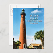Ponce de Leon Inlet Lighthouse, Briefkaart van Flo (Voorkant / Achterkant)