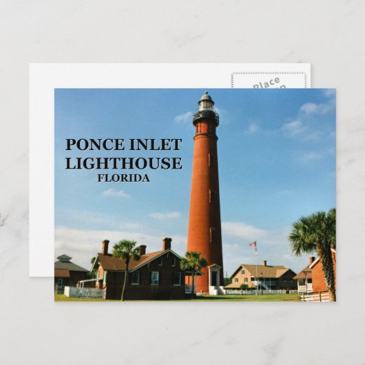 Ponce de Leon Inlet Lighthouse, Briefkaart van Flo (Voorkant / Achterkant)