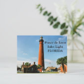 Ponce de Leon Inlet Lighthouse, Briefkaart van Flo (Staand voorkant)