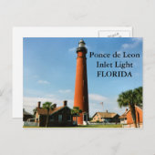 Ponce de Leon Inlet Lighthouse, Briefkaart van Flo (Voorkant / Achterkant)