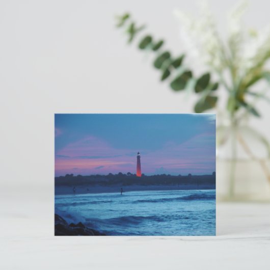 Ponce de Leon Inlet Lighthouse Dusk Briefkaart (Staand voorkant)