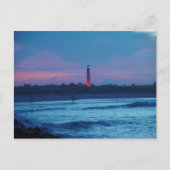 Ponce de Leon Inlet Lighthouse Dusk Briefkaart (Voorkant)
