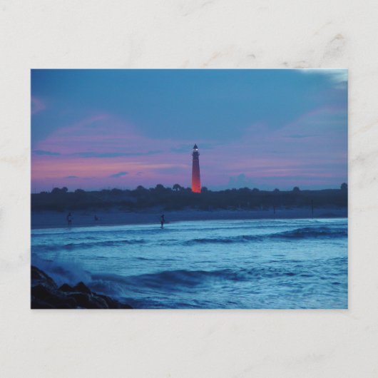Ponce de Leon Inlet Lighthouse Dusk Briefkaart (Voorkant)