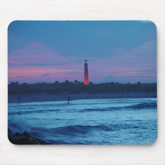 Ponce de Leon Inlet Lighthouse Dusk Mousepad Muismat (Voorkant)