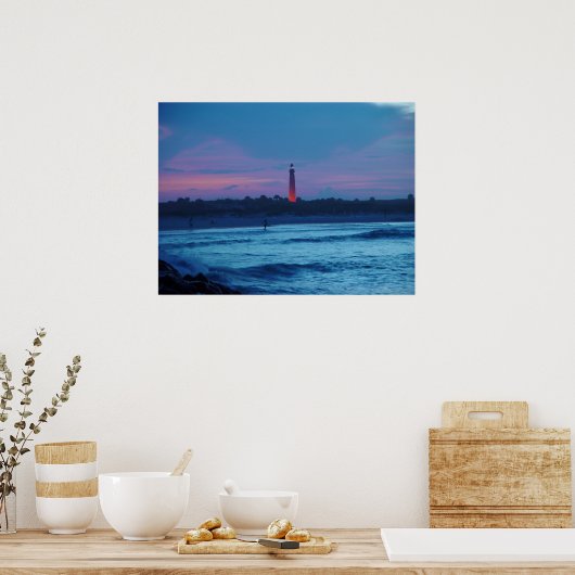 Ponce de Leon Inlet Lighthouse Dusk Poster (Keuken)