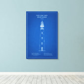 Ponce de Leon Inlet Lighthouse – Florida - AD Canvas Afdruk (Insitu (Houten vloer))