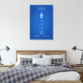 Ponce de Leon Inlet Lighthouse – Florida - AD Canvas Afdruk (Insitu (Slaapkamer))