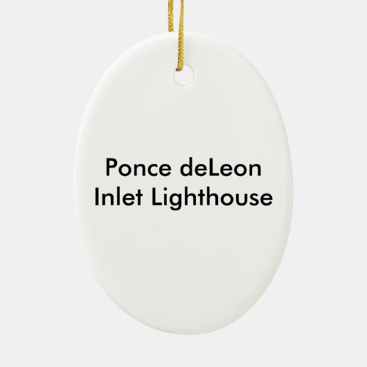 Ponce de Leon Inlet Lighthouse Keramisch Ornament (Achterkant)