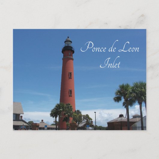 Ponce de Leon Inlet Lighthouse, Ponce Inlet, FL Briefkaart (Voorkant)