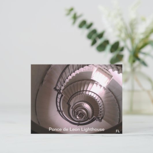 Ponce de León Inlet Lighthouse Stairwell Briefkaart (Staand voorkant)