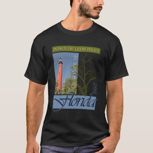 Ponce De Leon Inlet Vuurtoren Florida 1887 T-shirt (Voorkant)