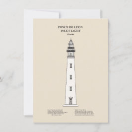 Ponce de Leon Inlet Vuurtoren - Florida - SBD Notitiekaartje