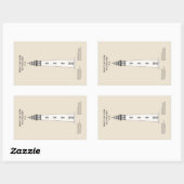 Ponce de Leon Inlet Vuurtoren - Florida - SBD Rechthoekige Sticker (Vel)