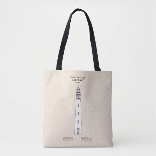 Ponce de Leon Inlet Vuurtoren - Florida - SBD Tote Bag (Voorkant)