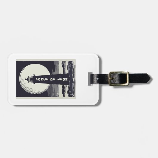 Ponce De Leon Lighthouse Moon Bagagelabel (Voorkant horizontaal)