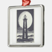 Ponce De Leon Lighthouse Moon Metalen Ornament (Links)