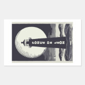 Ponce De Leon Lighthouse Moon Rechthoekige Sticker (Voorkant)