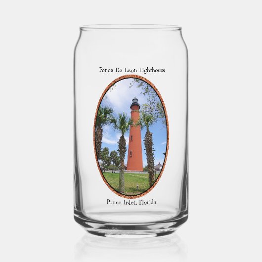 Ponce De Leon Vuurtoren blik glas (Voorkant)