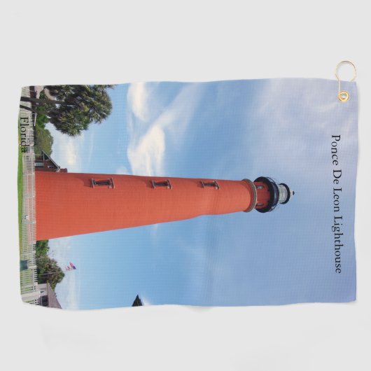 Ponce De Leon Vuurtoren golfhanddoek (Horizontaal)