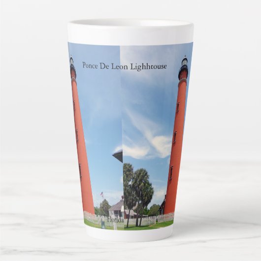 Ponce De Leon Vuurtoren latte mok (Voorkant)