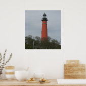 Ponce Inlet Light House boven de bomen Poster (Keuken)