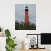 Ponce Inlet Light House Boven de Bomen Poster (Thuiskantoor)