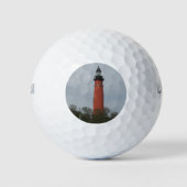 Ponce Inlet Lighthouse boven de bomen Foto Golfballen (Voorkant)