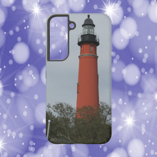 Ponce Inlet Lighthouse Boven de Bomen Foto Samsung Galaxy Hoesje