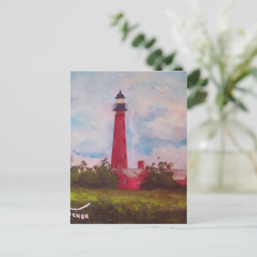 Ponce Inlet Lighthouse Briefkaart (Staand voorkant)