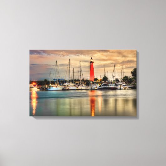 Ponce Inlet Lighthouse Canvas Afdruk (Voorkant)