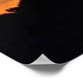 Ponce Inlet Lighthouse Sherbet Oranje Sky Poster (Hoek)