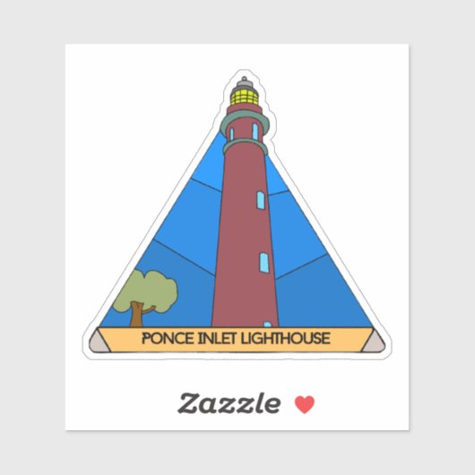 Ponce Inlet Lighthouse Sticker (Vel)