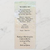Ponce Inlet Tall Wedding Program Sjabloon (Achterkant)