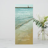 Ponce Inlet Tall Wedding Program Sjabloon (Staand voorkant)