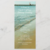 Ponce Inlet Tall Wedding Program Sjabloon (Voorkant)