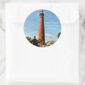 Ponce Inlet Vuurtoren, Florida Ronde Stickers (Tas)