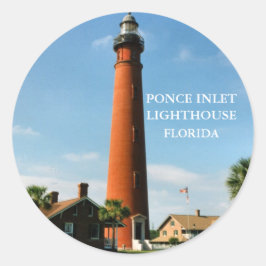 Ponce Inlet Vuurtoren, Florida Ronde Stickers