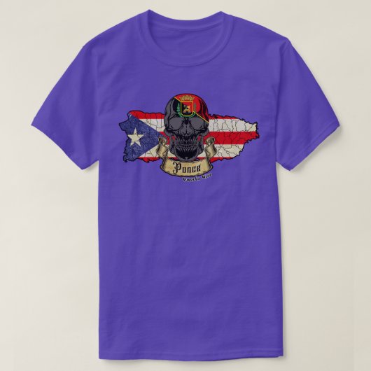Ponce Isla de Puerto Rico T-shirt (Design voorkant)