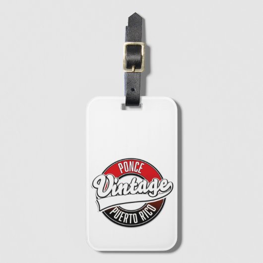 Ponce Puerto Rico  logo Bagagelabel (Voorkant (verticaal))