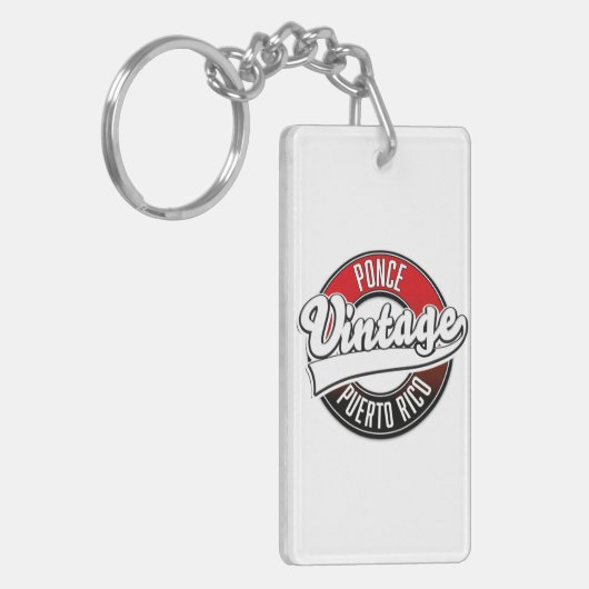 Ponce Puerto Rico  logo Sleutelhanger (Voorkant Links)
