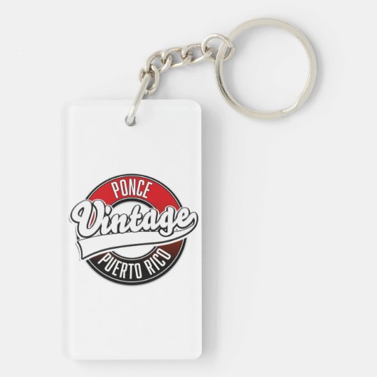 Ponce Puerto Rico  logo Sleutelhanger (achterkant)