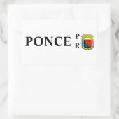Ponce, Puerto Rico Rechthoekige Sticker (Tas)