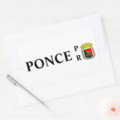 Ponce, Puerto Rico Rechthoekige Sticker (Envelop)