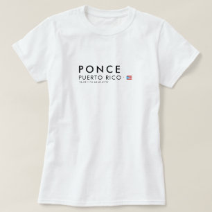 Ponce Puerto Rico T-Shirt Coördinaten T-shirt