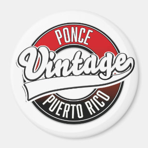 Ponce Puerto Rico vintage logo Magneet
