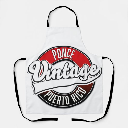 Ponce Puerto Rico vintage logo Schort (Voorkant)
