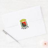 Ponce Wapenschild - Puerto Rico Ronde Sticker (Envelop)