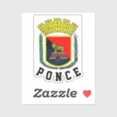 Ponce Wapenschild - Puerto Rico Sticker (Vel)